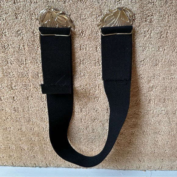 Vintage black elastic stretchy butterfly belt 80s/90s/y2k - Picture 3 of 3